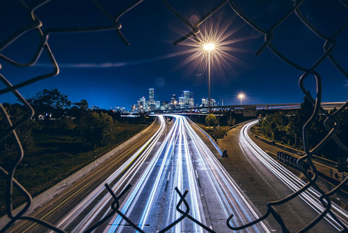 Houston View Through Fence